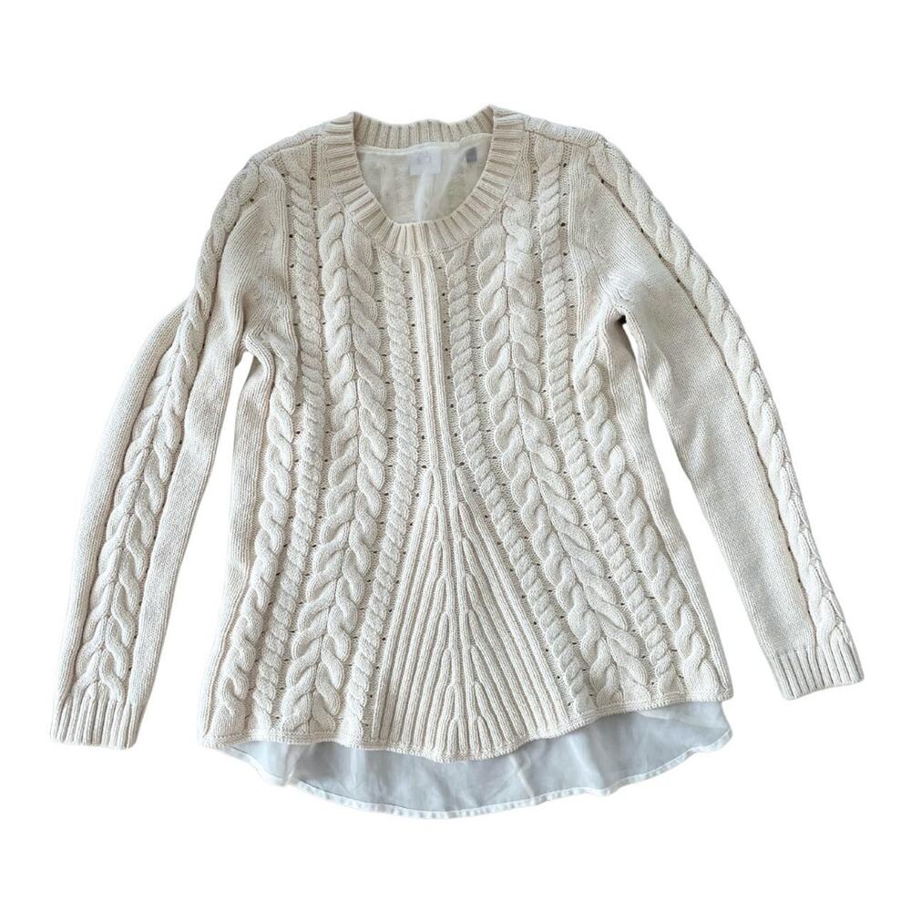 Coquette cable knit sweater